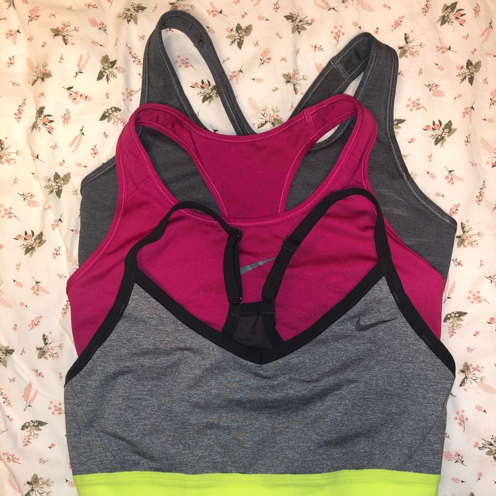 3 medium nike sports bras